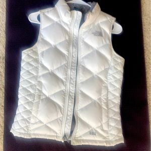 Girl medium white sleeveless jacket The North Face